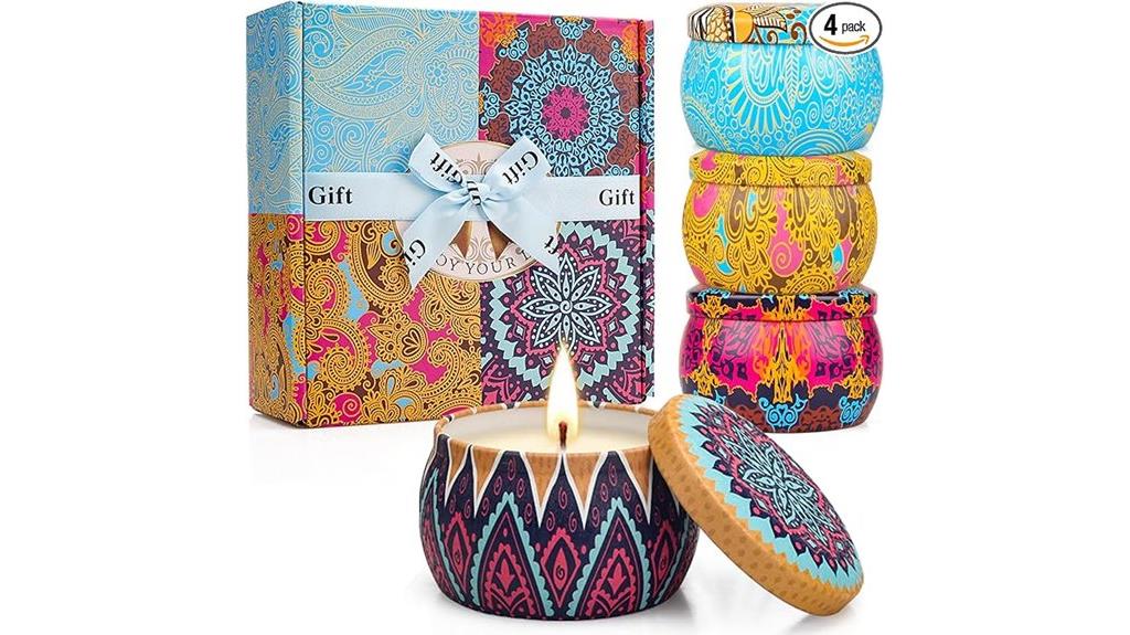 lavender soy candle set