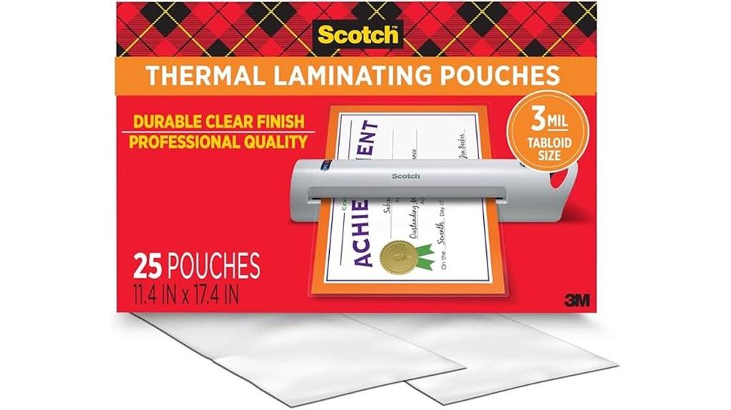 legal size laminating pouches
