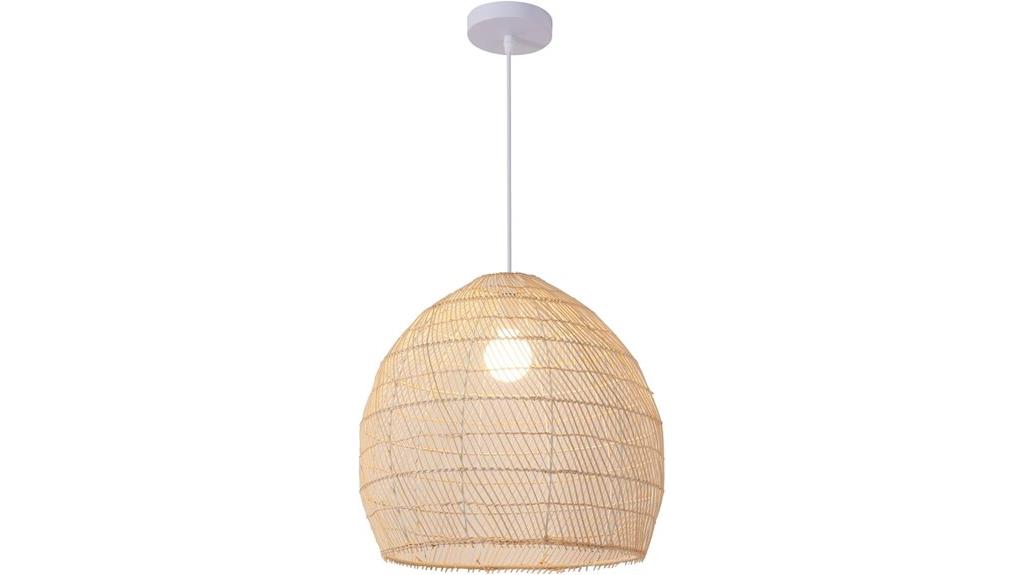light rattan pendant