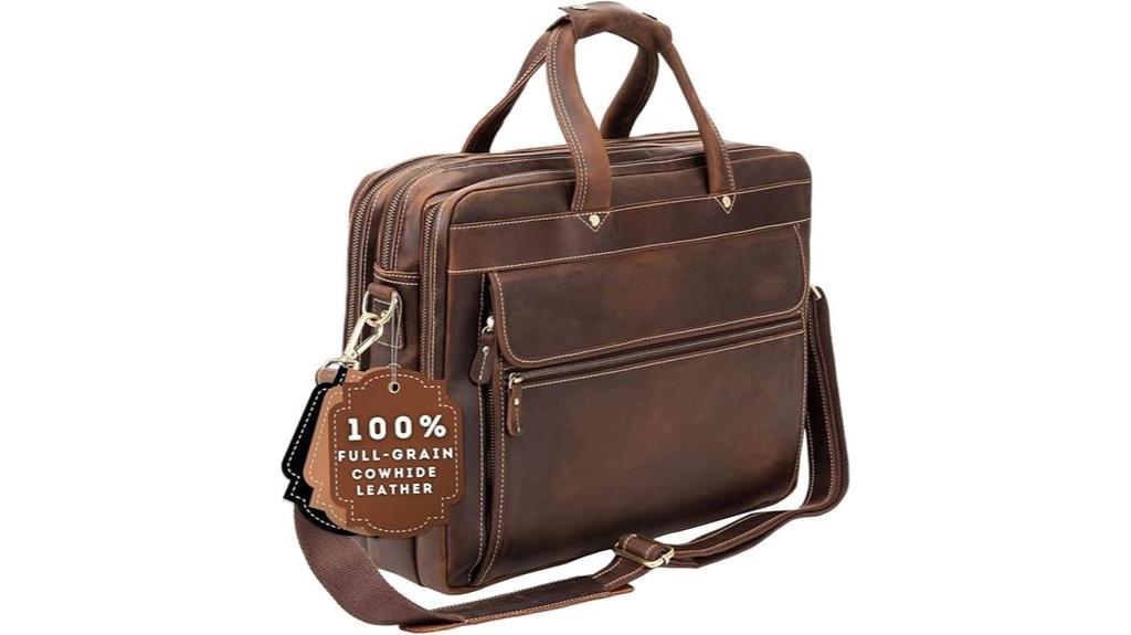 luxurious men s leather briefcase