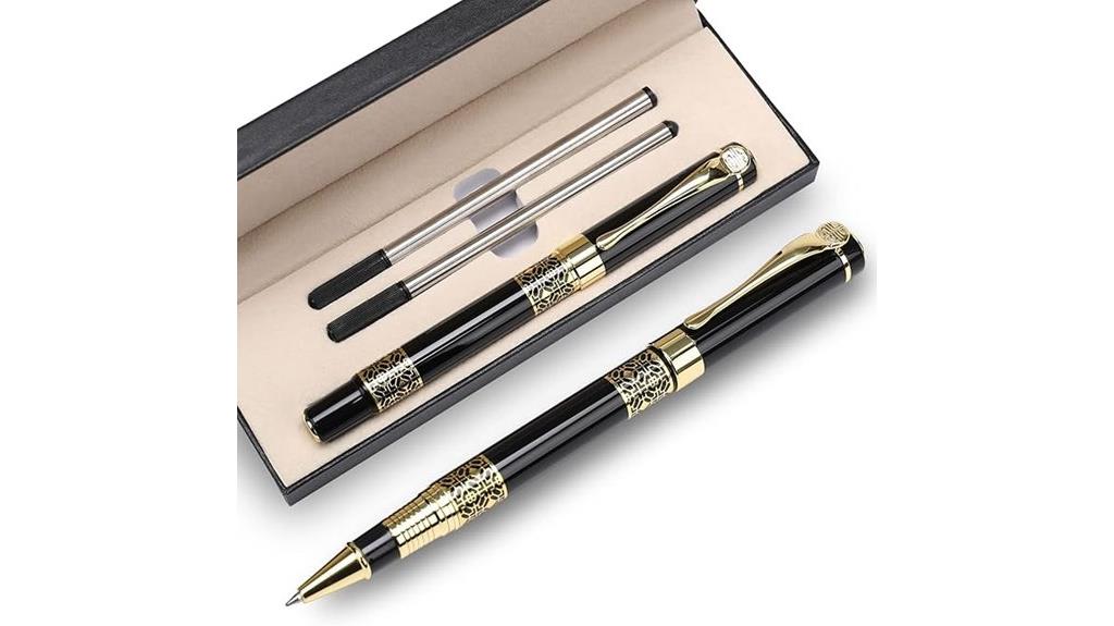 luxury black pen set