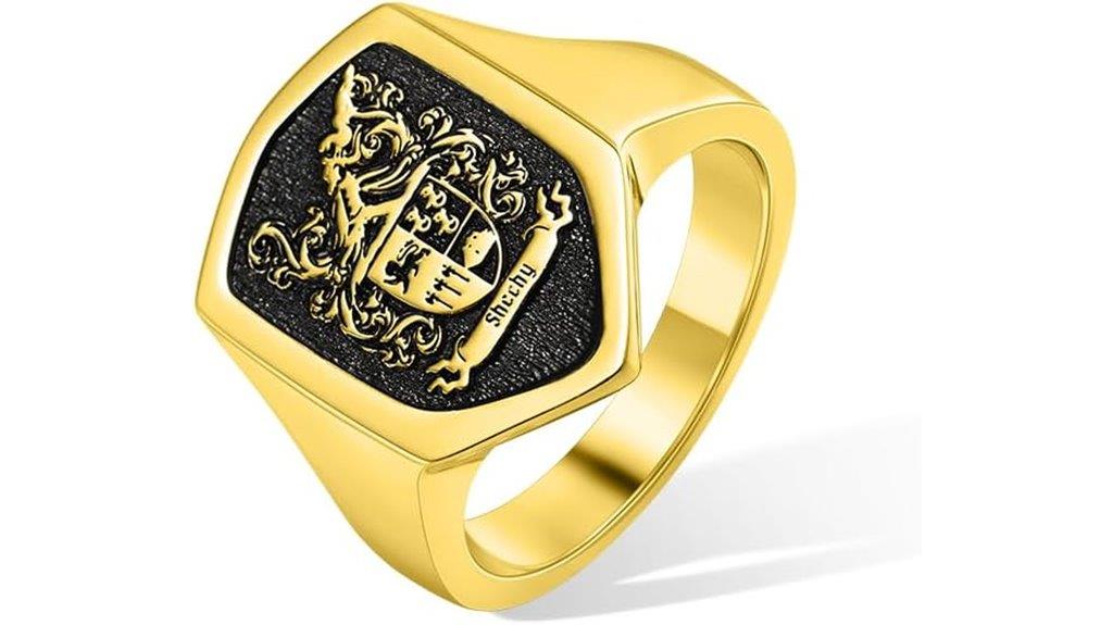 men s custom signet ring