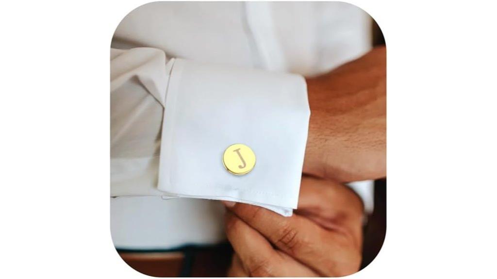 men s silver black gold cuff links