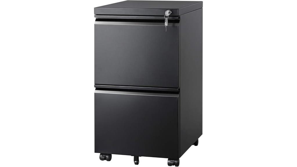 metal 2 drawer file cabinet