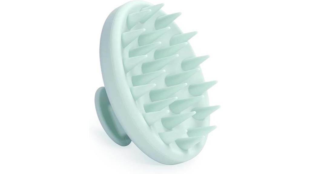 mint green silicone brush
