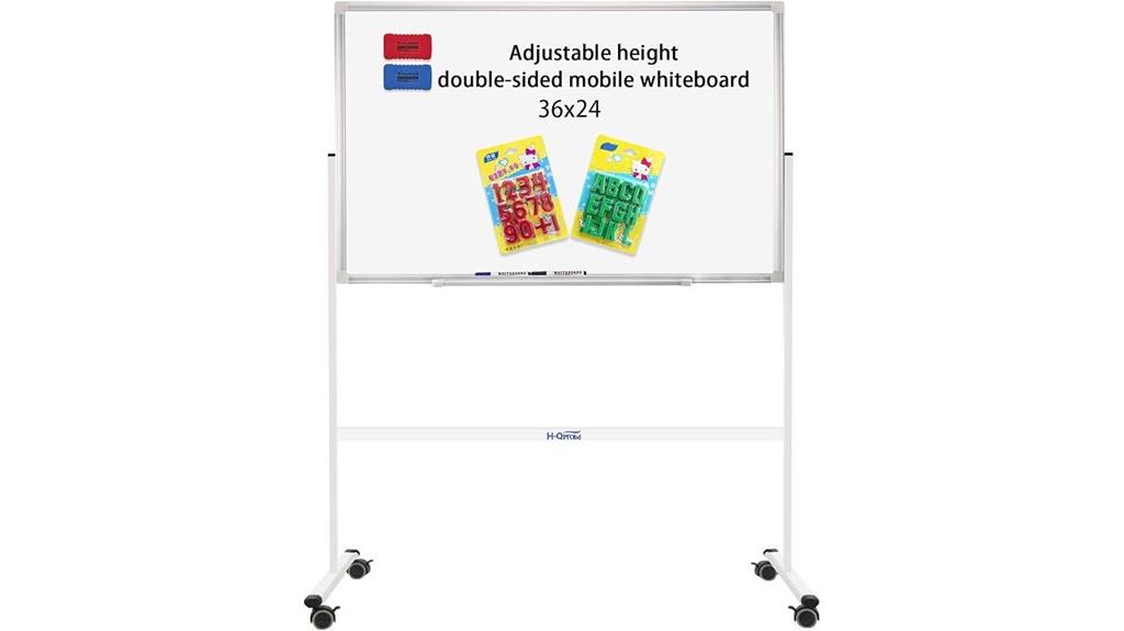 mobile whiteboard with stand