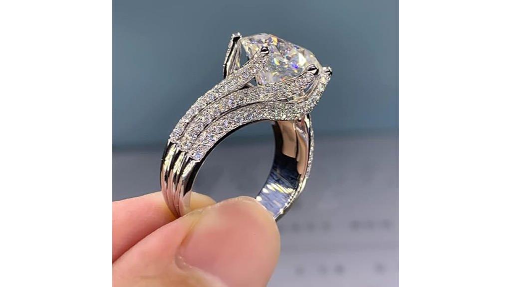 moissanite women s engagement ring