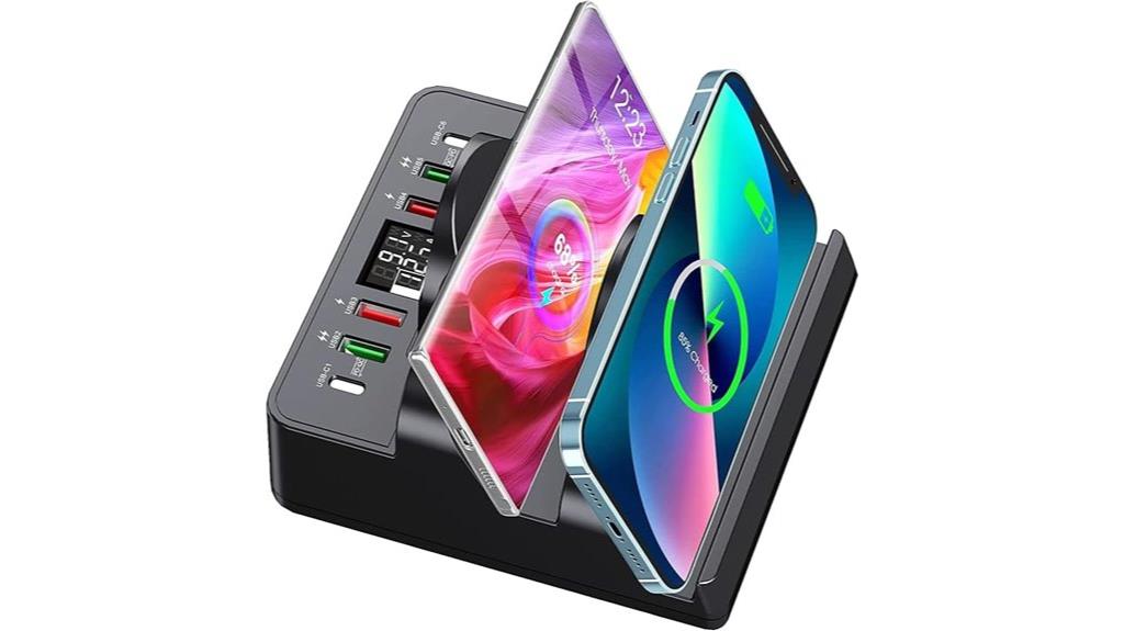 multi port wireless charging station
