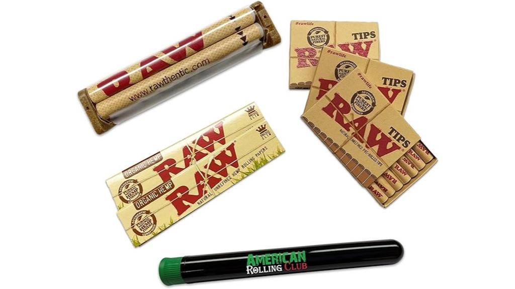 organic cigarette paper set