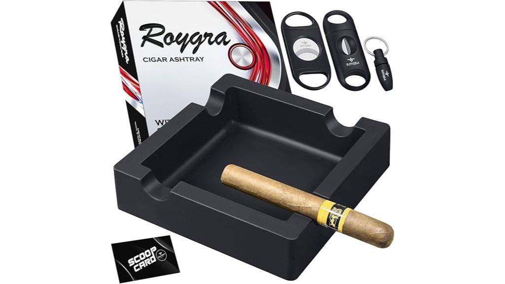 outdoor cigar ashtray set