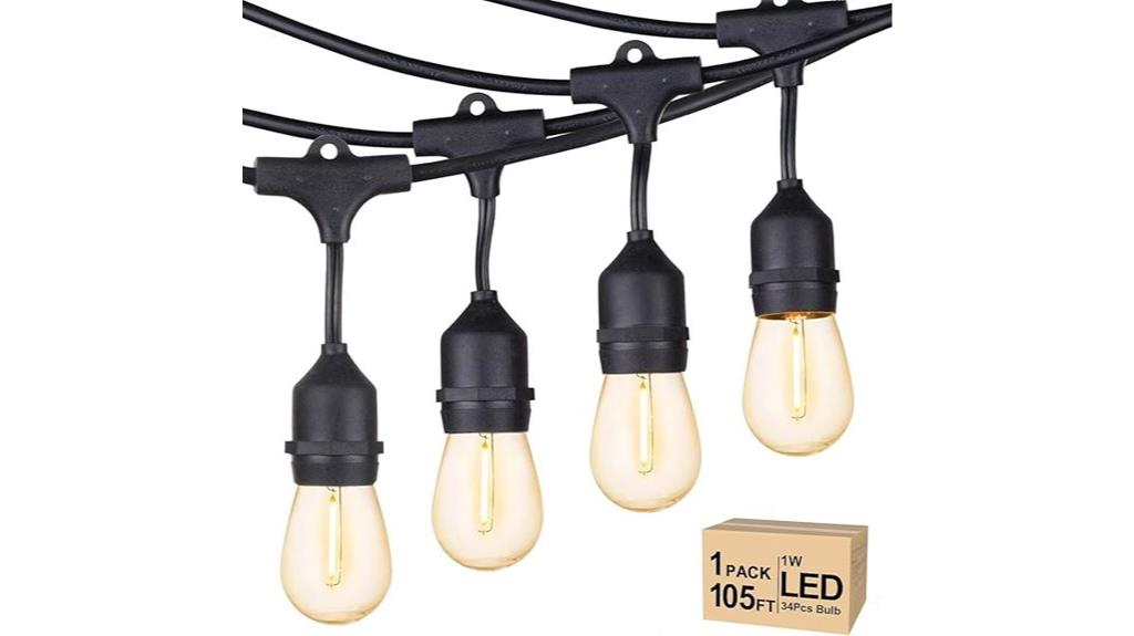 outdoor dimmable string lights