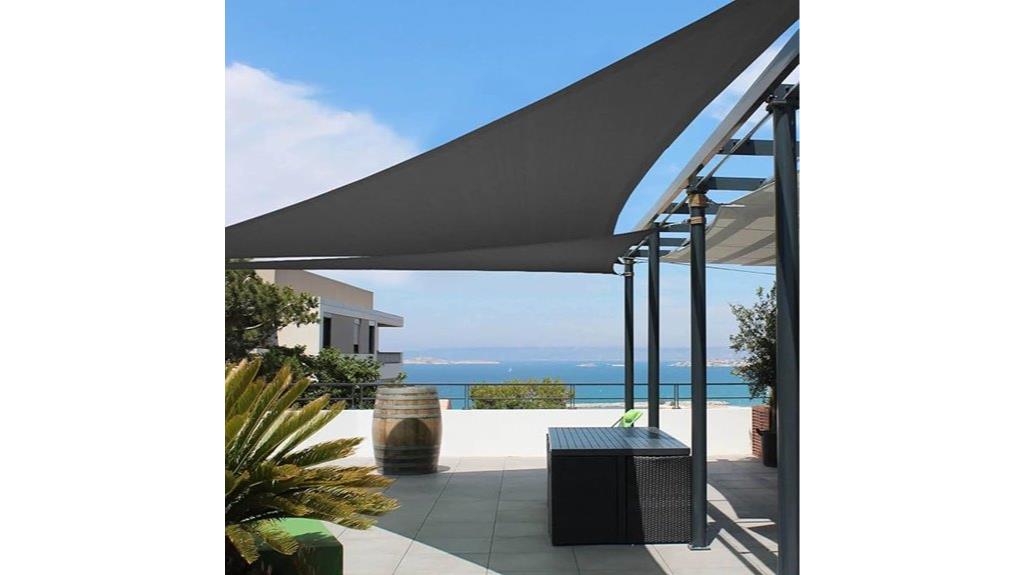 outdoor triangle sun shade