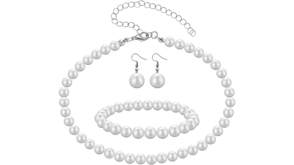 pearl bridal jewelry set
