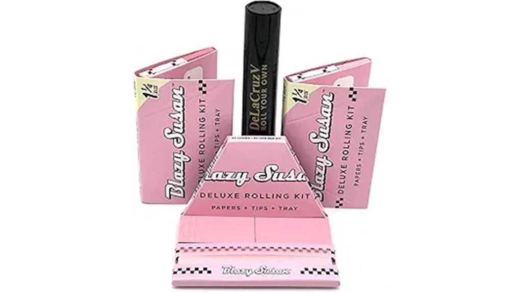 pink blazy susan rolling kit
