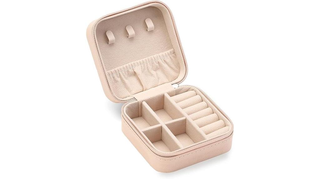 portable pink jewelry organizer