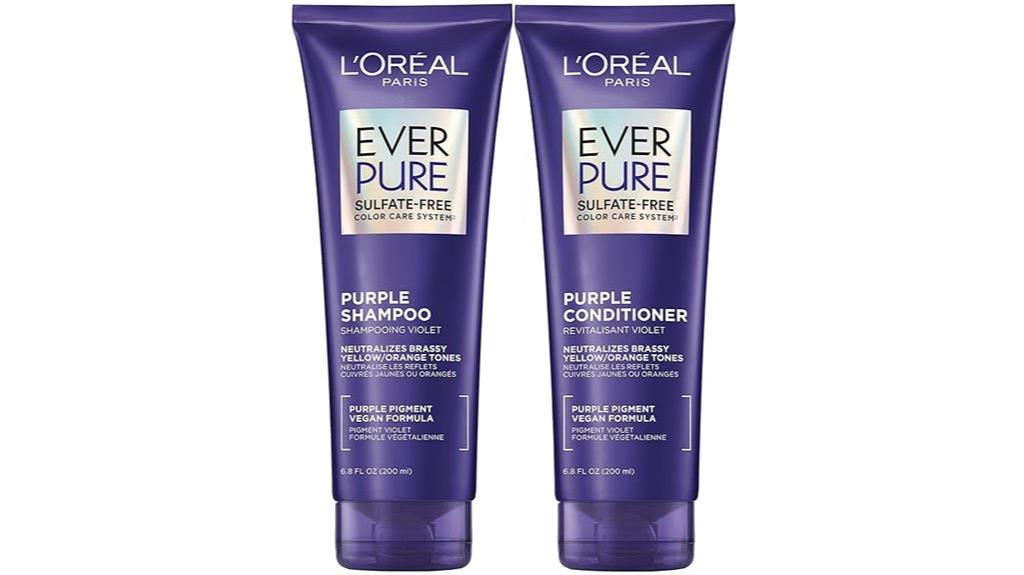 purple sulfate free hair care
