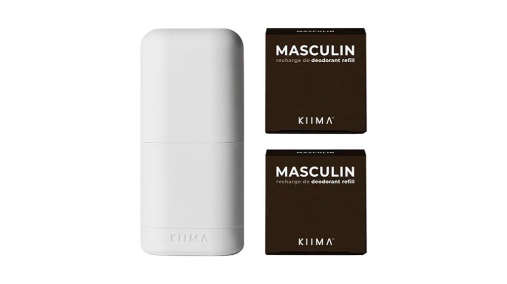 refillable masculine deodorant kit