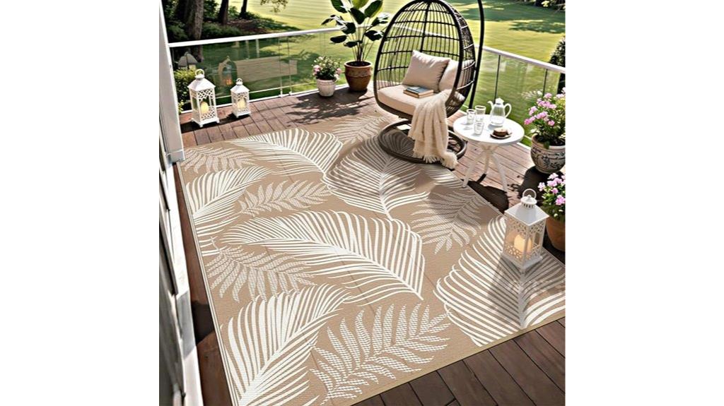 reversible waterproof outdoor rug