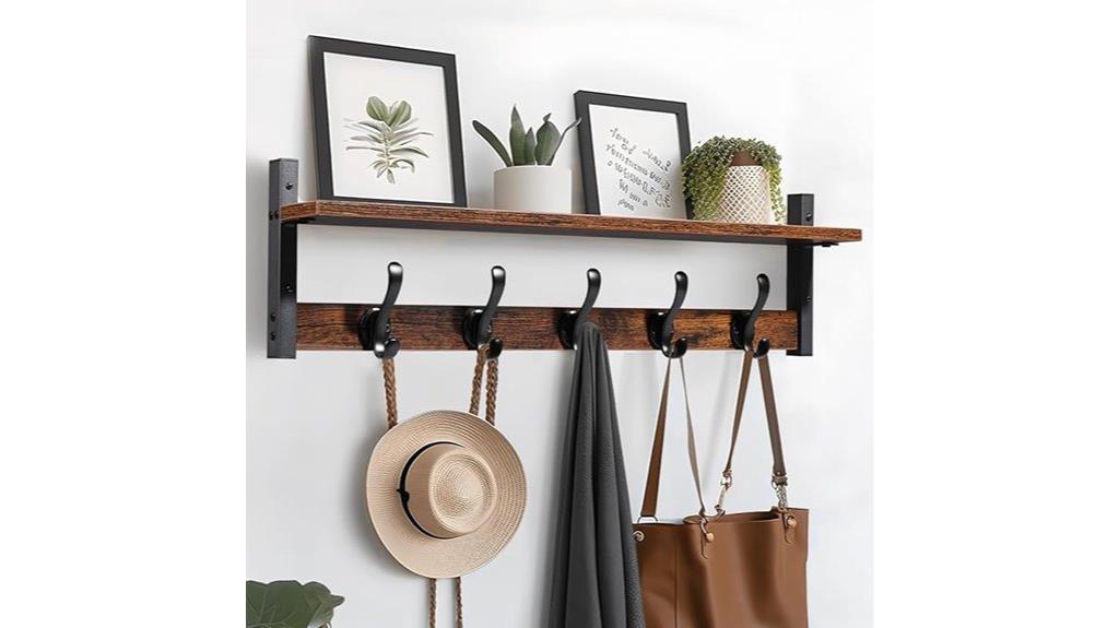 rustic wall coat rack