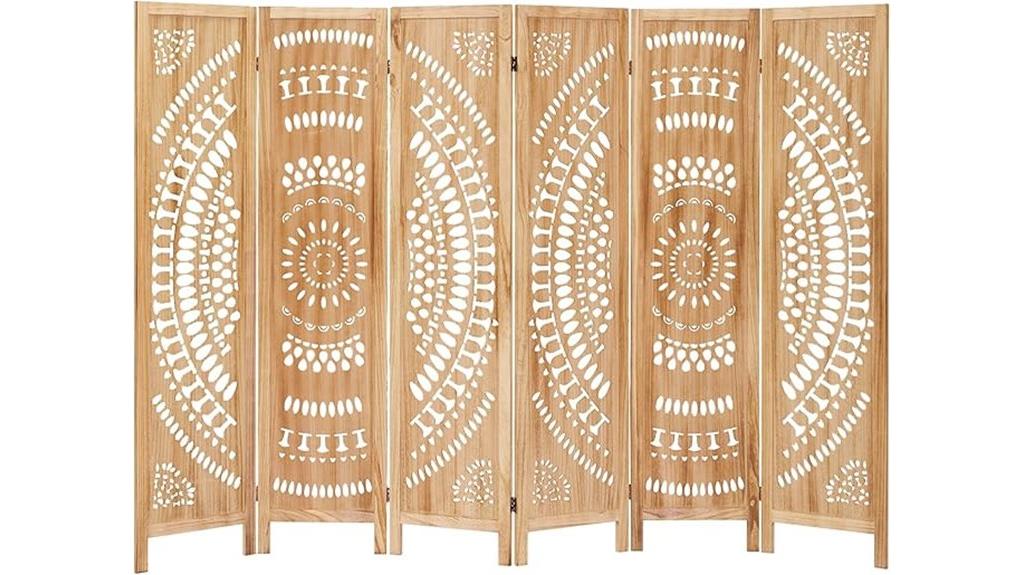 six panel boho divider