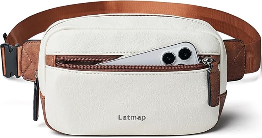 small faux leather waist bag