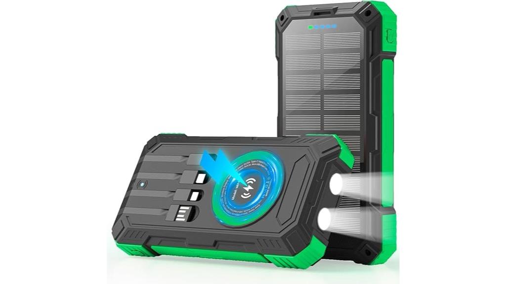 solar power bank with wireless charging