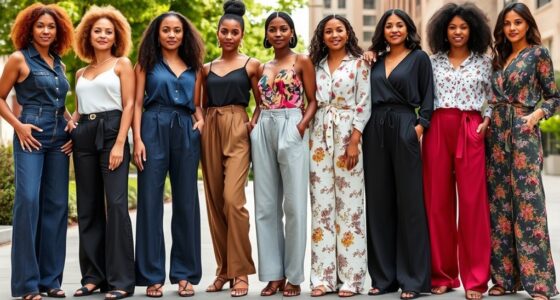 stylish flattering wide leg pants