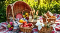 stylish functional picnic baskets