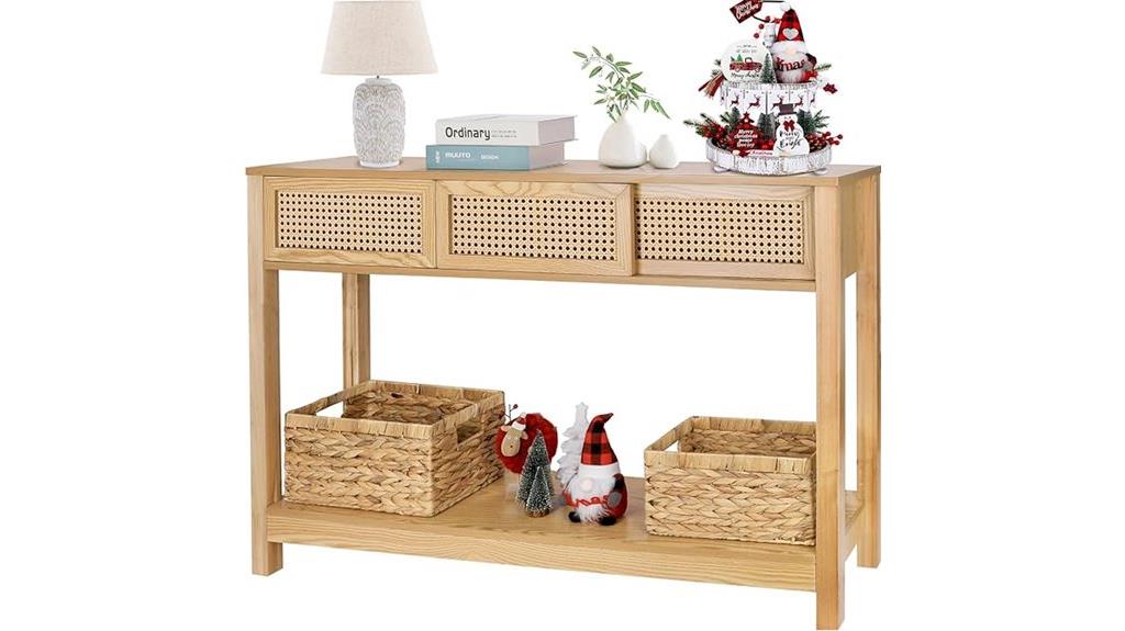stylish storage console table