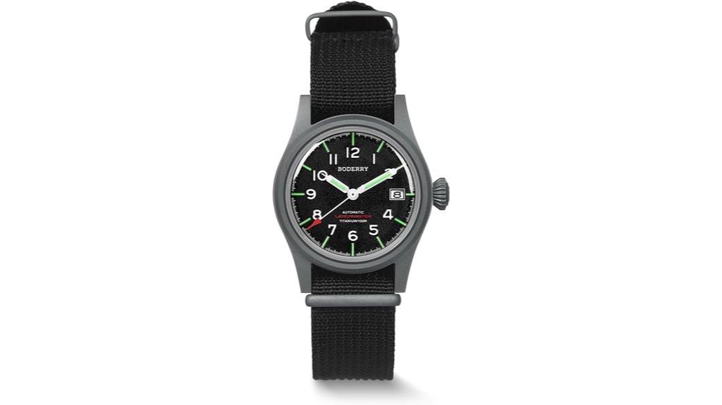 titanium military nylon watch
