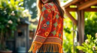 top boho embroidered jackets