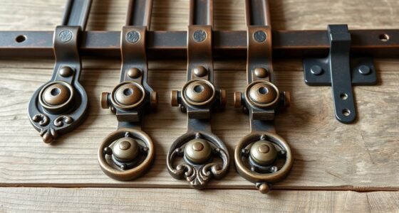 top rustic barn door hardware
