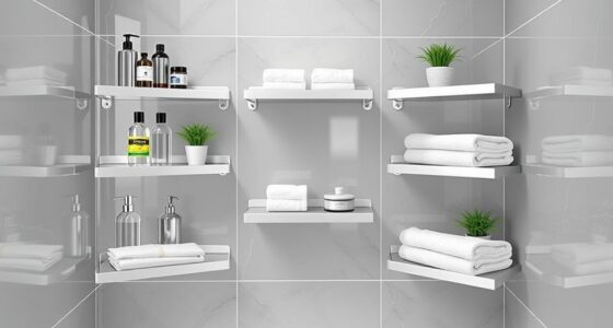 top stainless steel shower shelves