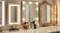 top vanity mirror lights