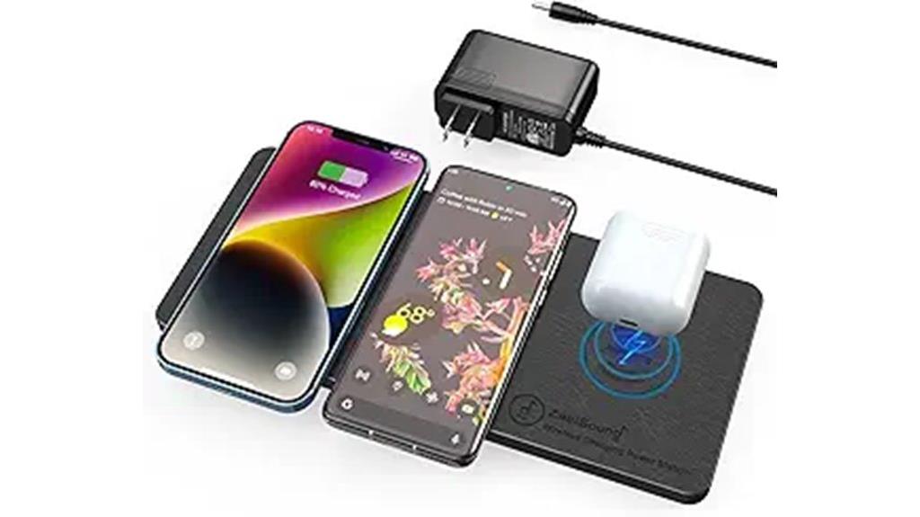 triple device wireless charger