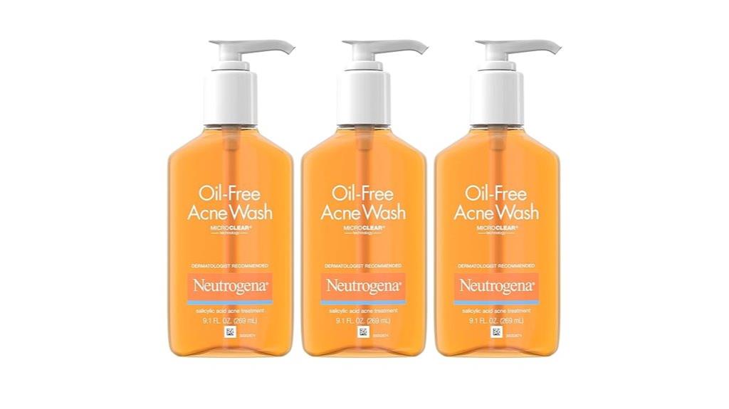 triple pack of acne wash