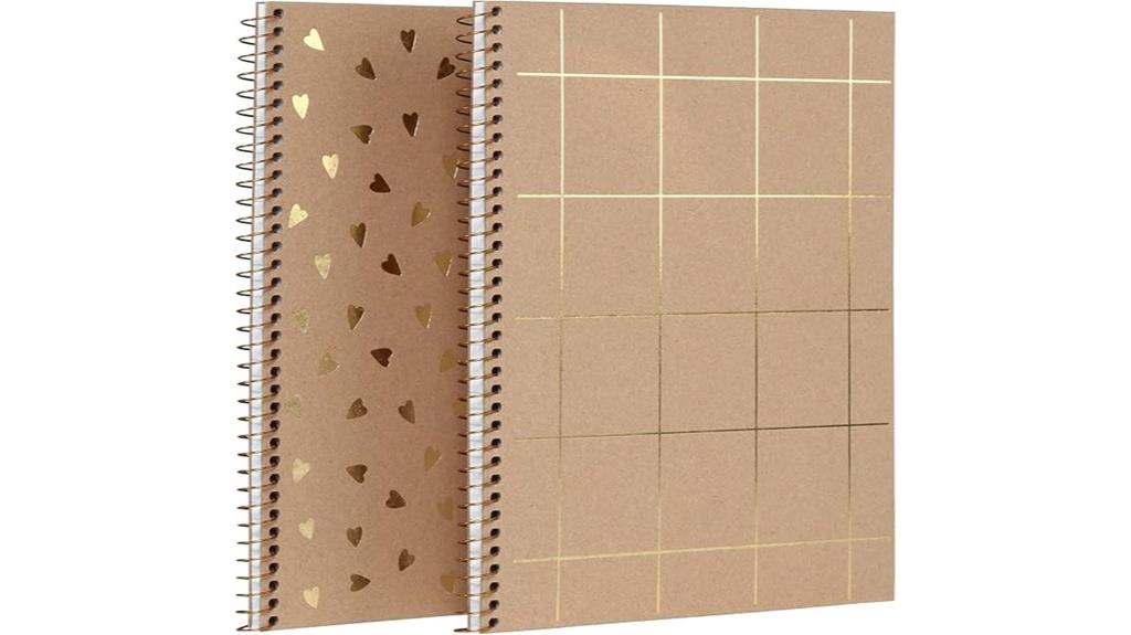 two oxford spiral notebooks