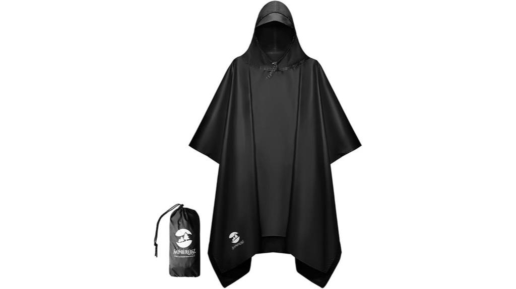 unisex waterproof rain poncho