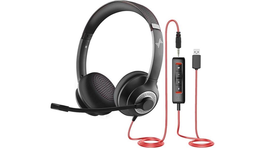 usb on ear headset