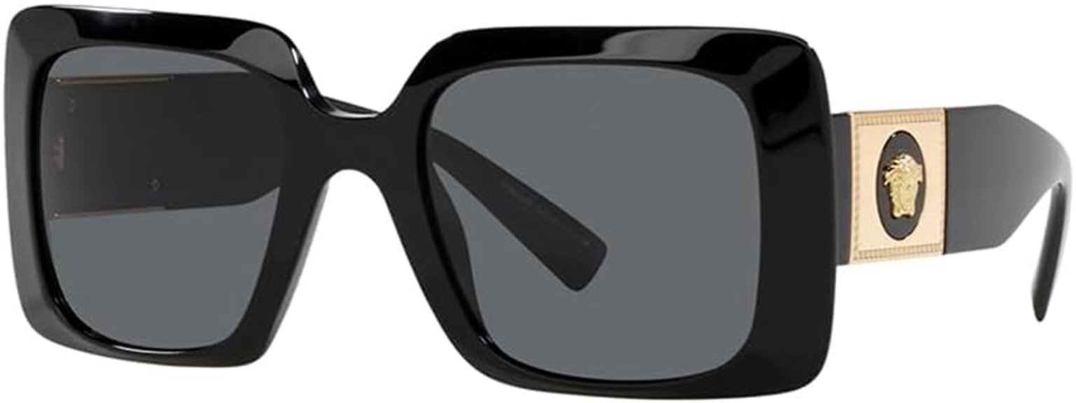 versace black plastic sunglasses