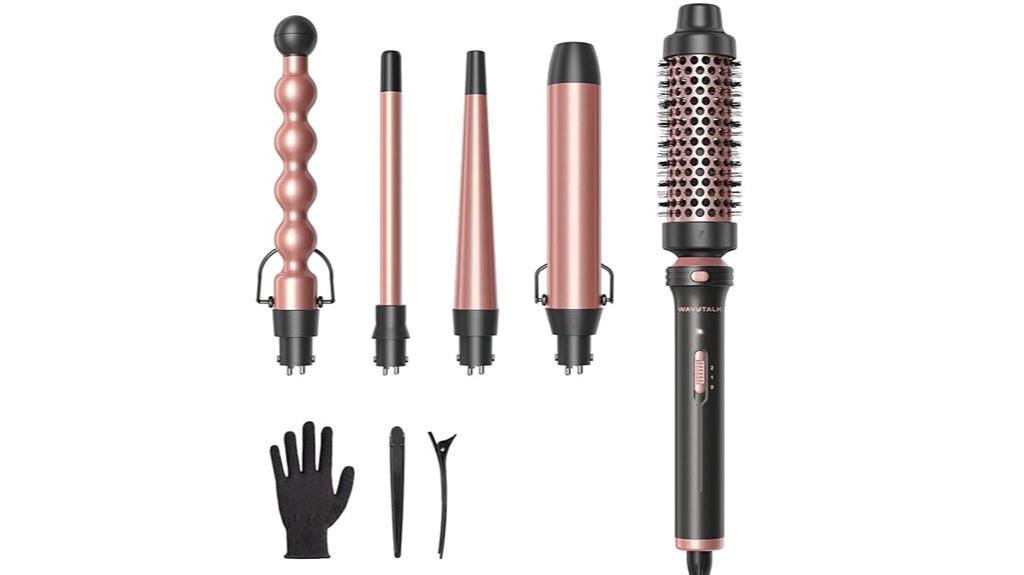 versatile 5 in 1 curling wands