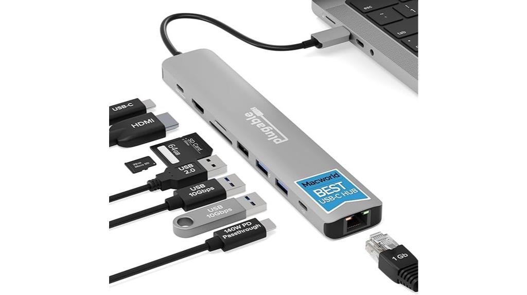 versatile usb c multiport hub