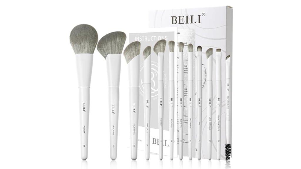 white beili brush set