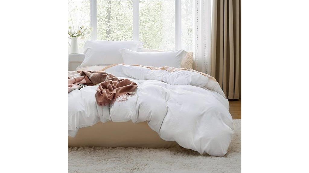 white queen duvet set
