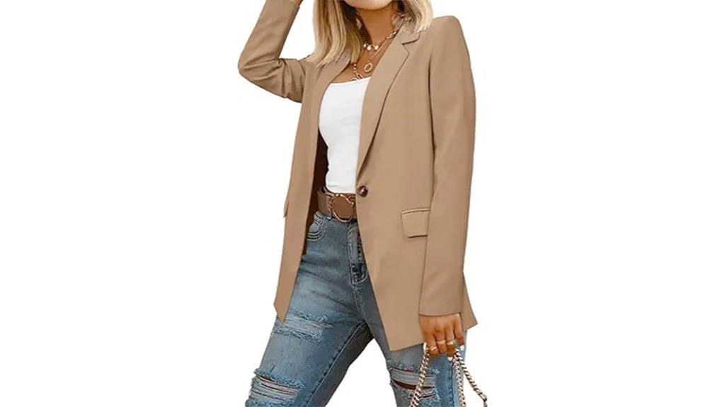women s casual blazer pockets