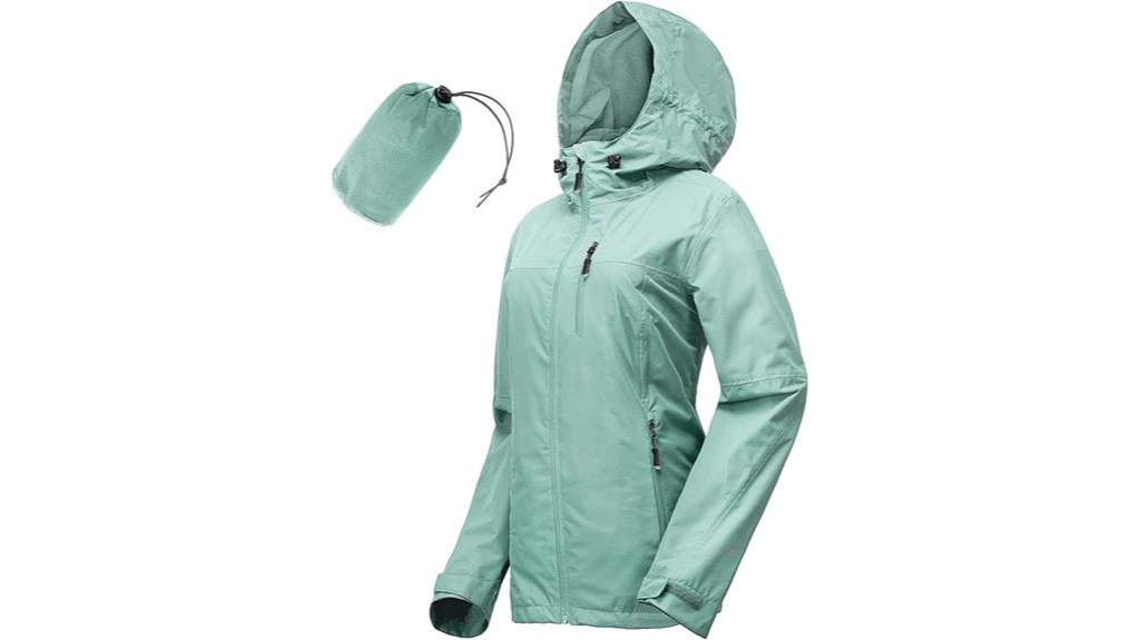 women s portable rain jacket