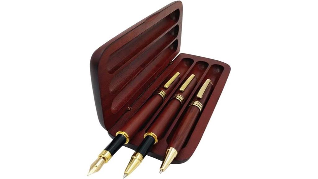 wooden pen gift set