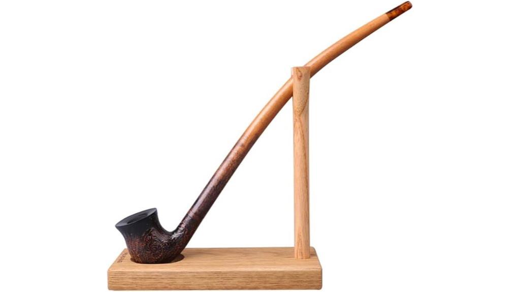 wooden pipe rack holder