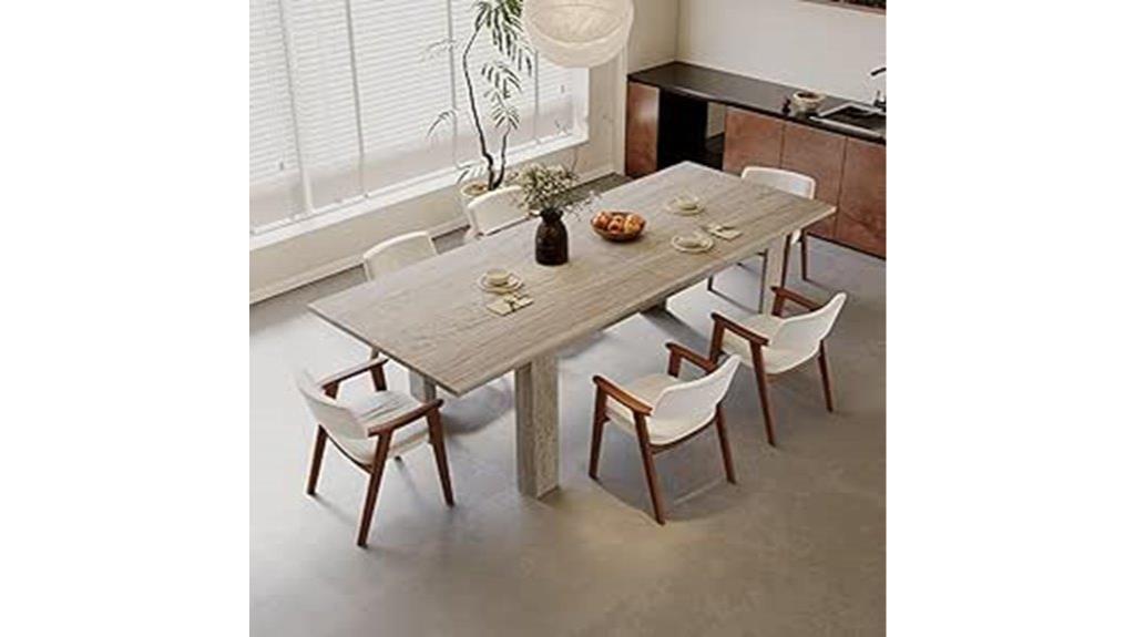 wooden table for dining