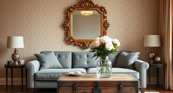 antique meets modern decor